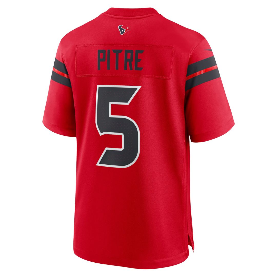 Men's Nike Houston Texans Jalen Pitre Red Alternate Game NFL Jersey