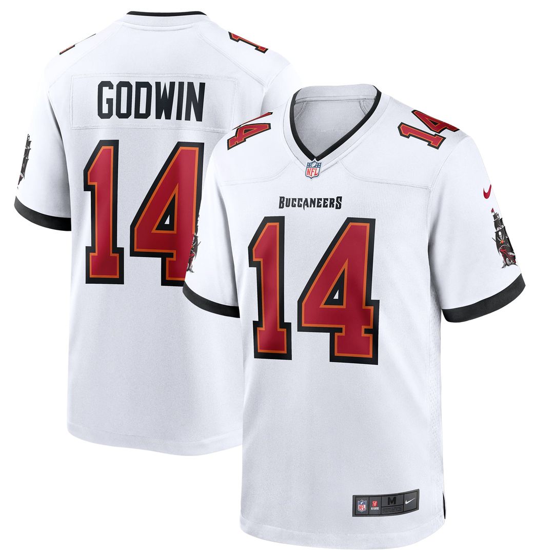 Men's Nike Tampa Bay Buccaneers Chris Godwin White Game NFL Jersey