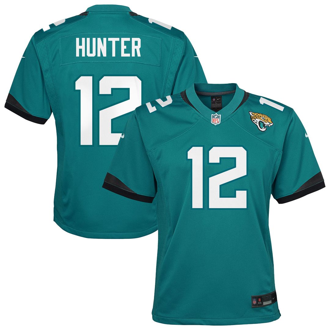 Youth Nike Jacksonville Jaguars Travis Hunter Teal Team Game NFL Jersey