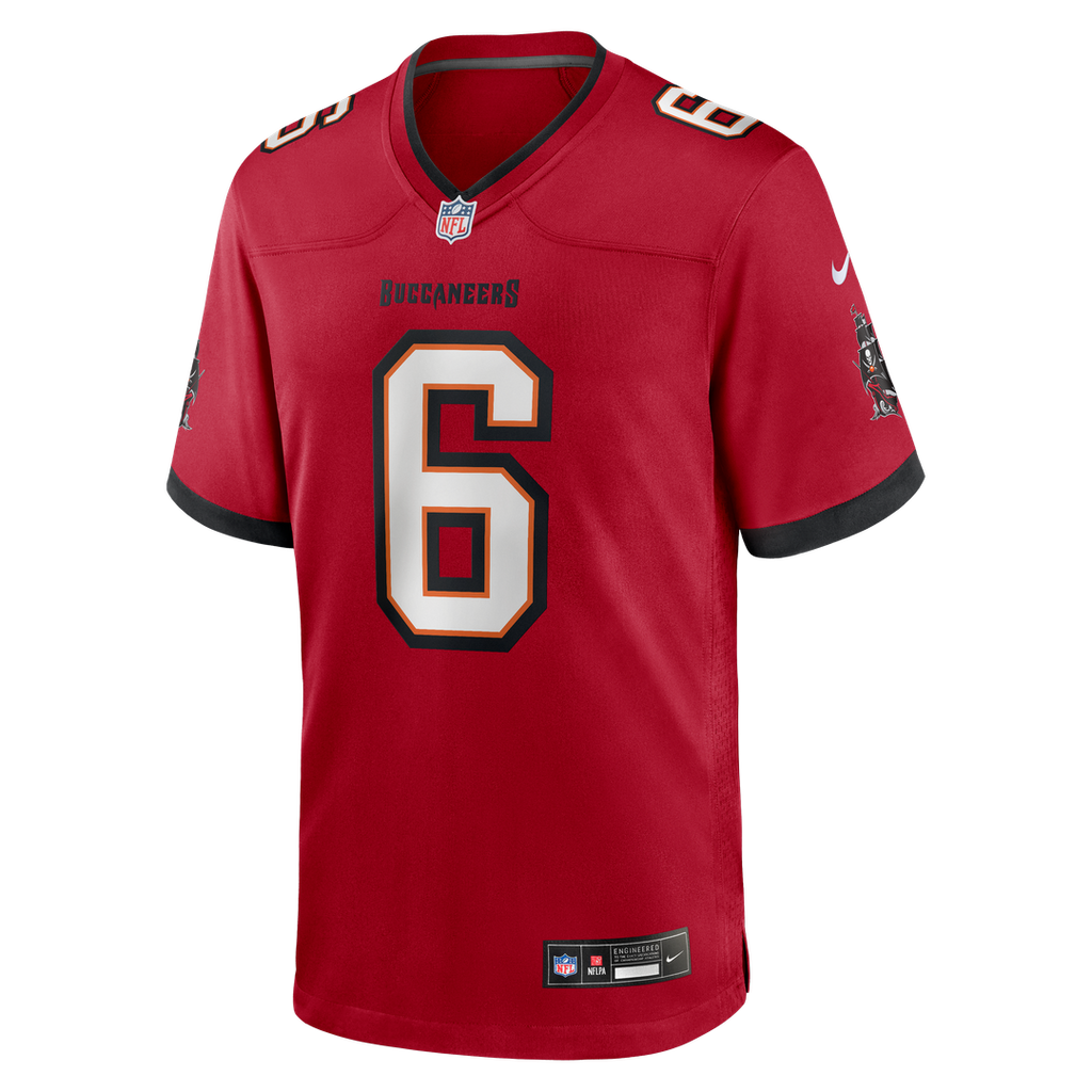 Men's Nike Tampa Bay Buccaneers Baker Mayfield Red Team Game NFL Jersey