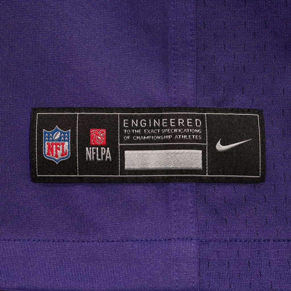 Men's Nike Baltimore Ravens Justice Hill Purple Game NFL Jersey