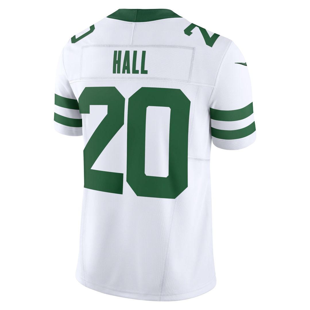 Men's Nike New York Jets Breece Hall Legacy Green Vapor F.U.S.E. Limited NFL Jersey
