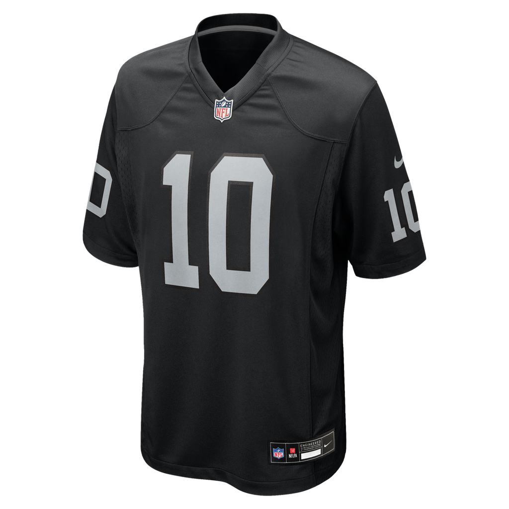 Men's Nike Las Vegas Raiders Dont'e Thornton Jr. Black Team Game NFL Jersey