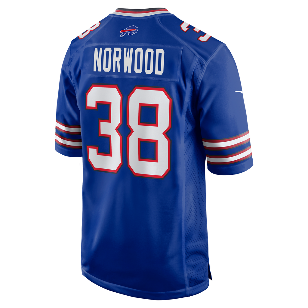 Men's Nike Buffalo Bills Tre Norwood Royal Team Game NFL Jersey