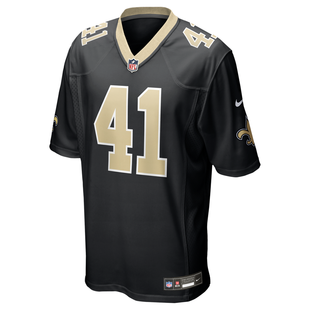 Men's Nike New Orleans Saints Alvin Kamara Black Game NFL Jersey