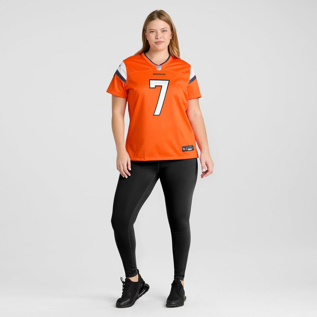 Women's Nike Denver Broncos John Elway Orange Team Retired Player Game NFL Jersey
