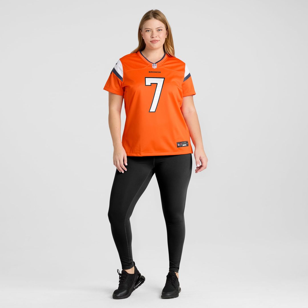 Women's Nike Denver Broncos John Elway Orange Team Retired Player Game NFL Jersey