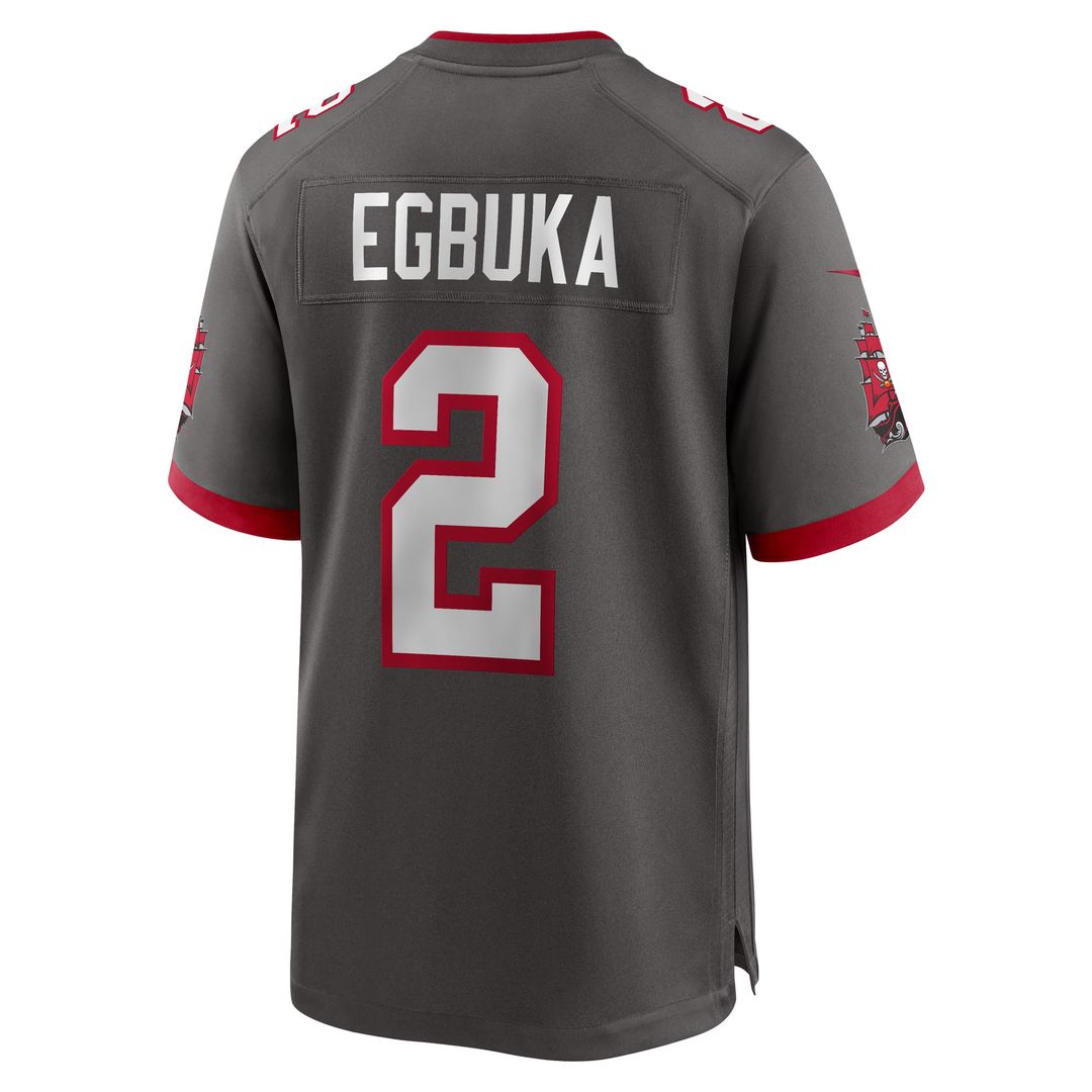 Men's Nike Tampa Bay Buccaneers Emeka Egbuka White Game NFL Jersey