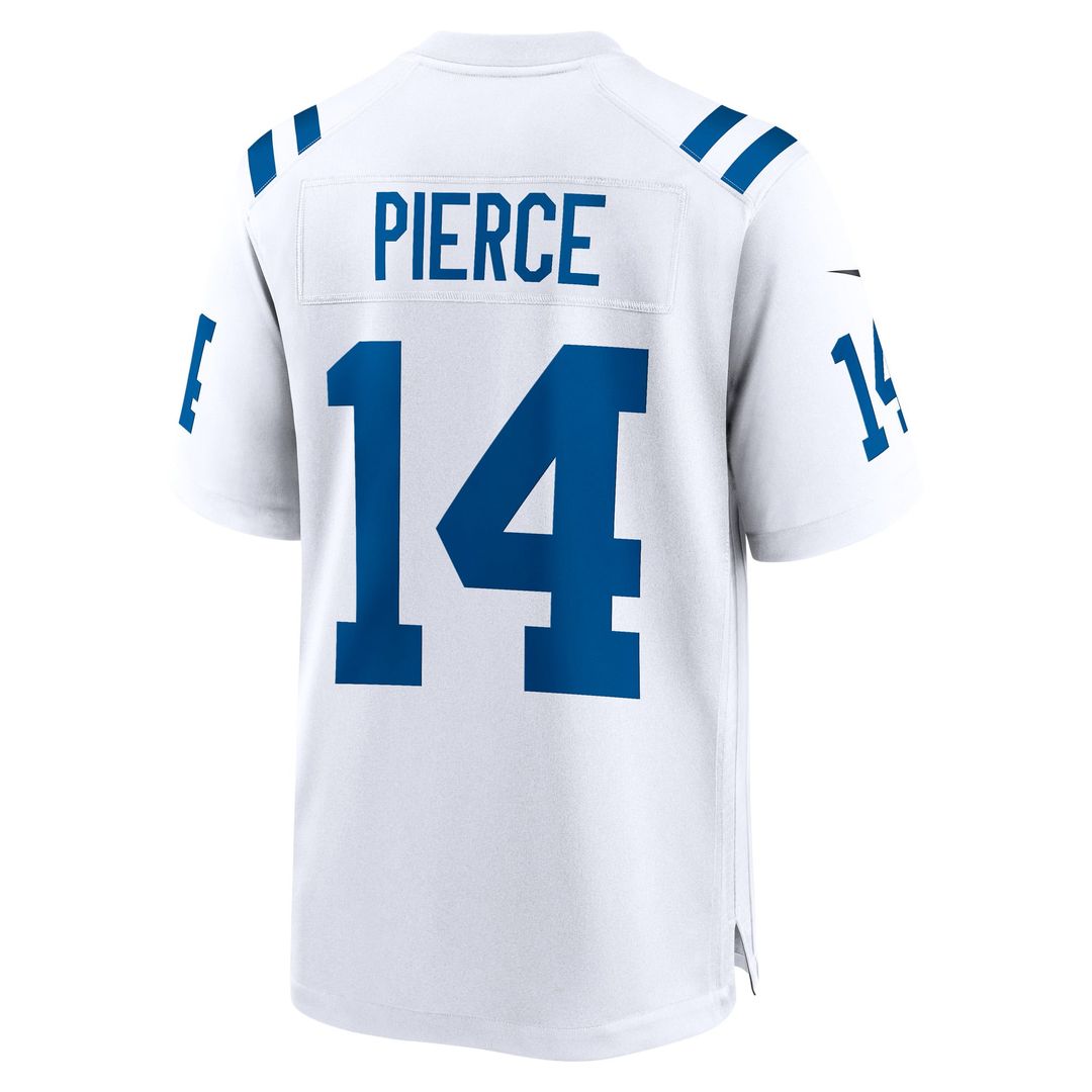 Men's Nike Indianapolis Colts Alec Pierce White Away Game Player NFL Jersey