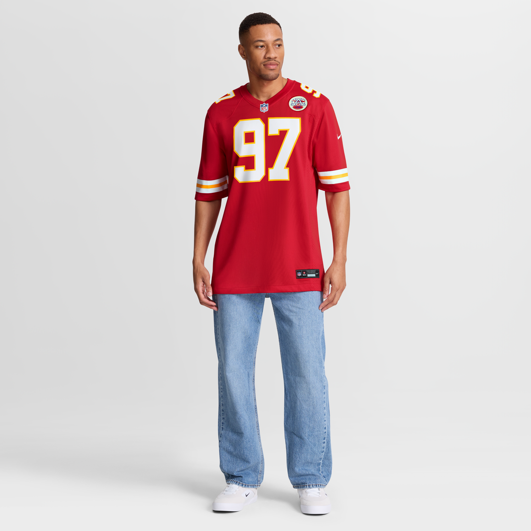 Men's Nike Kansas City Chiefs Felix Anudike-Uzomah Red Game NFL Jersey
