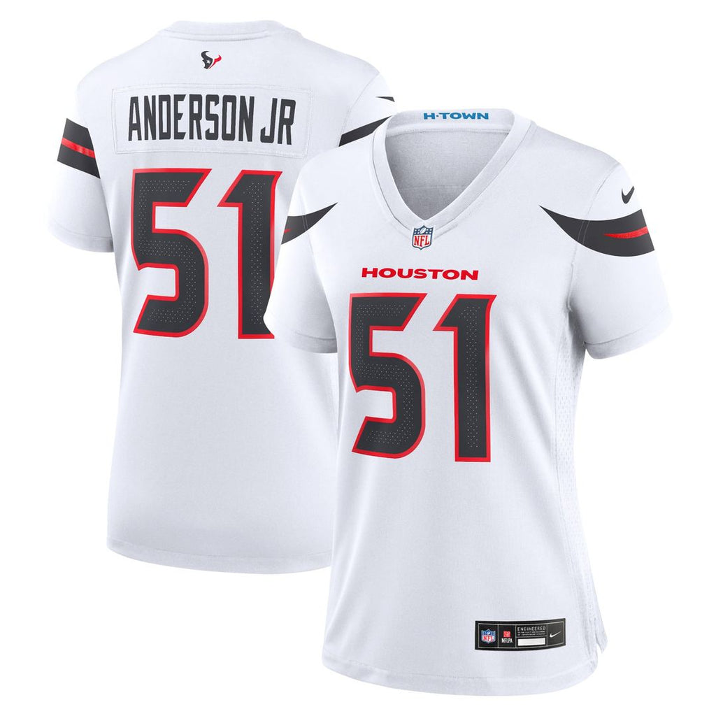 Women's Nike Houston Texans Will Anderson Jr. White Game NFL Jersey