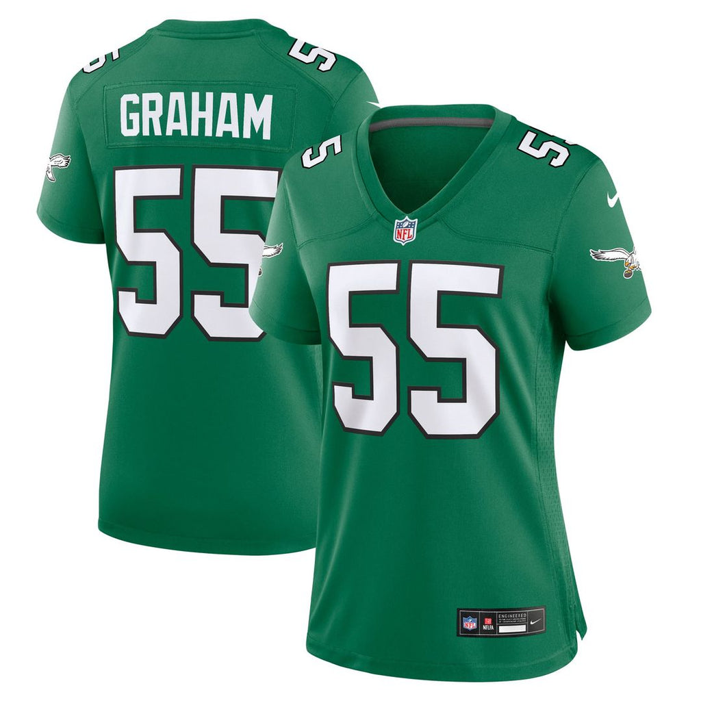 Women's Nike Philadelphia Eagles Brandon Graham Kelly Green Alternate Game NFL Jersey