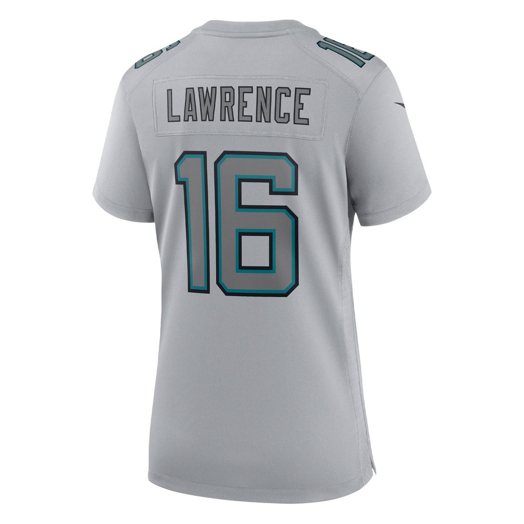 Women's Nike Jacksonville Jaguars Trevor Lawrence Gray Atmosphere Fashion Game NFL Jersey
