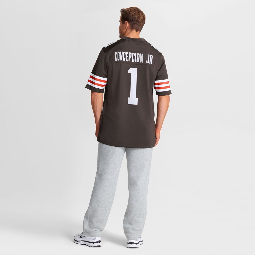 Men's Nike Cleveland Browns KC Concepcion Brown 2026 NFL Draft First Round Pick No. 24 Team Game NFL Jersey
