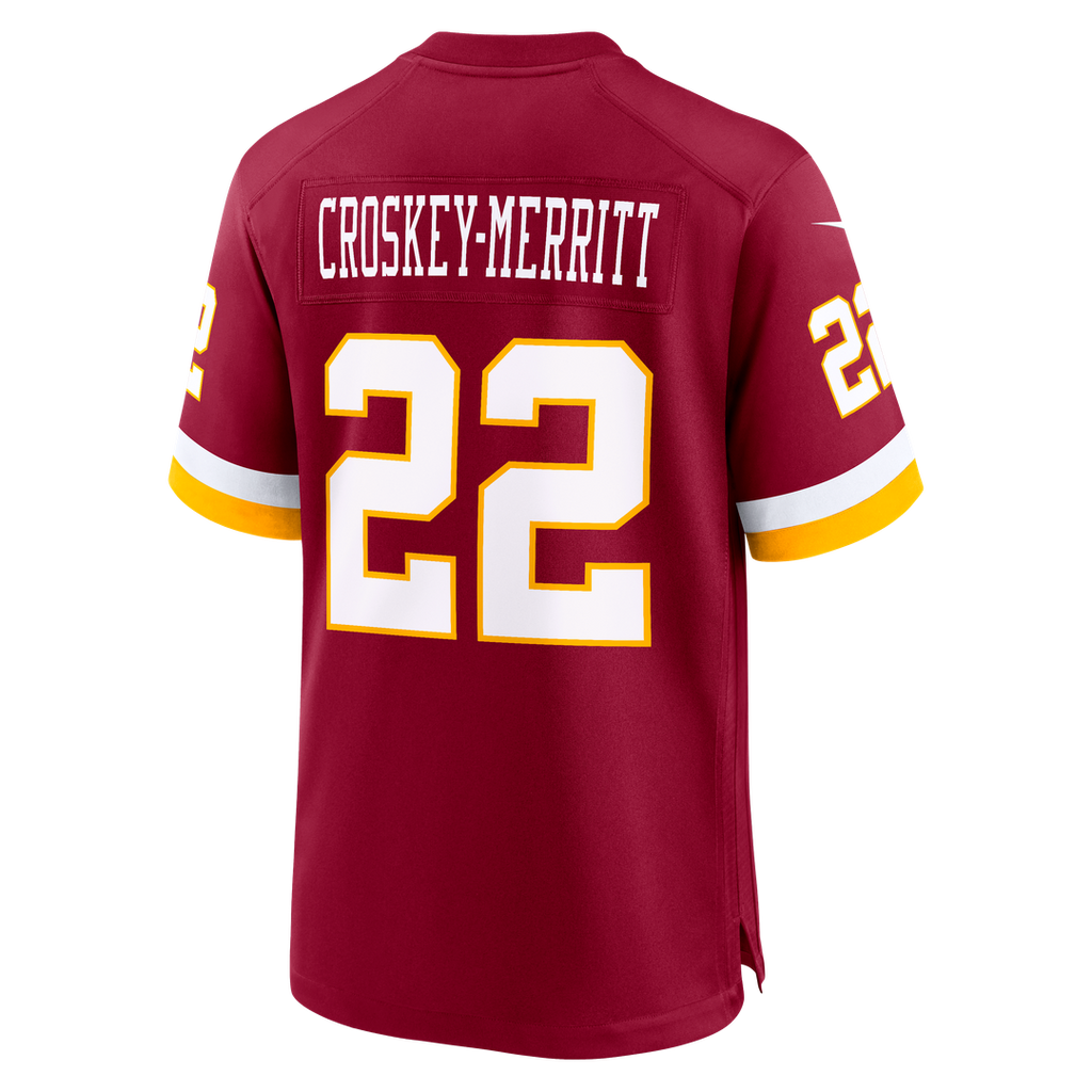 Men's Nike Washington Commanders Jacory Croskey-Merritt Burgundy Game NFL Jersey
