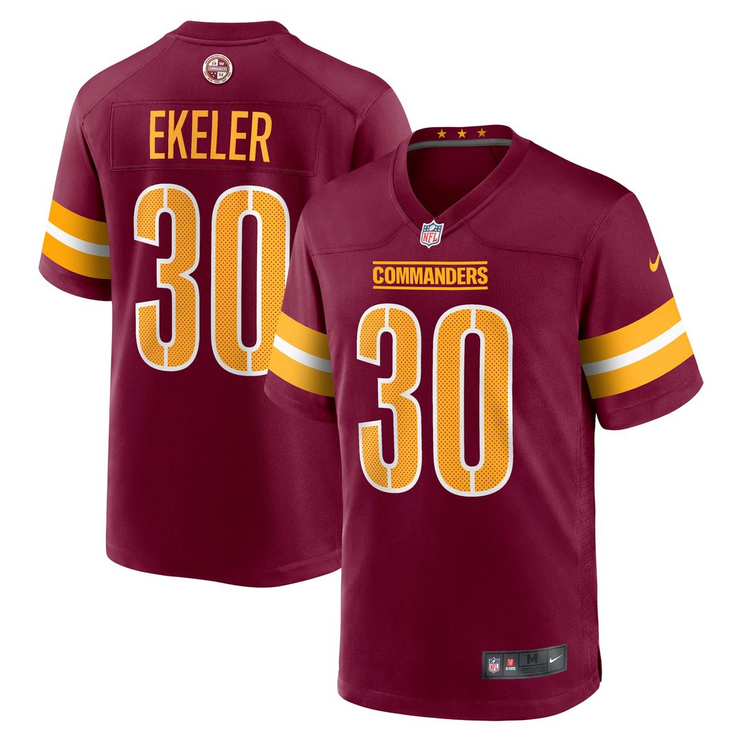 Men's Nike Washington Commanders Austin Ekeler Burgundy Game Player NFL Jersey