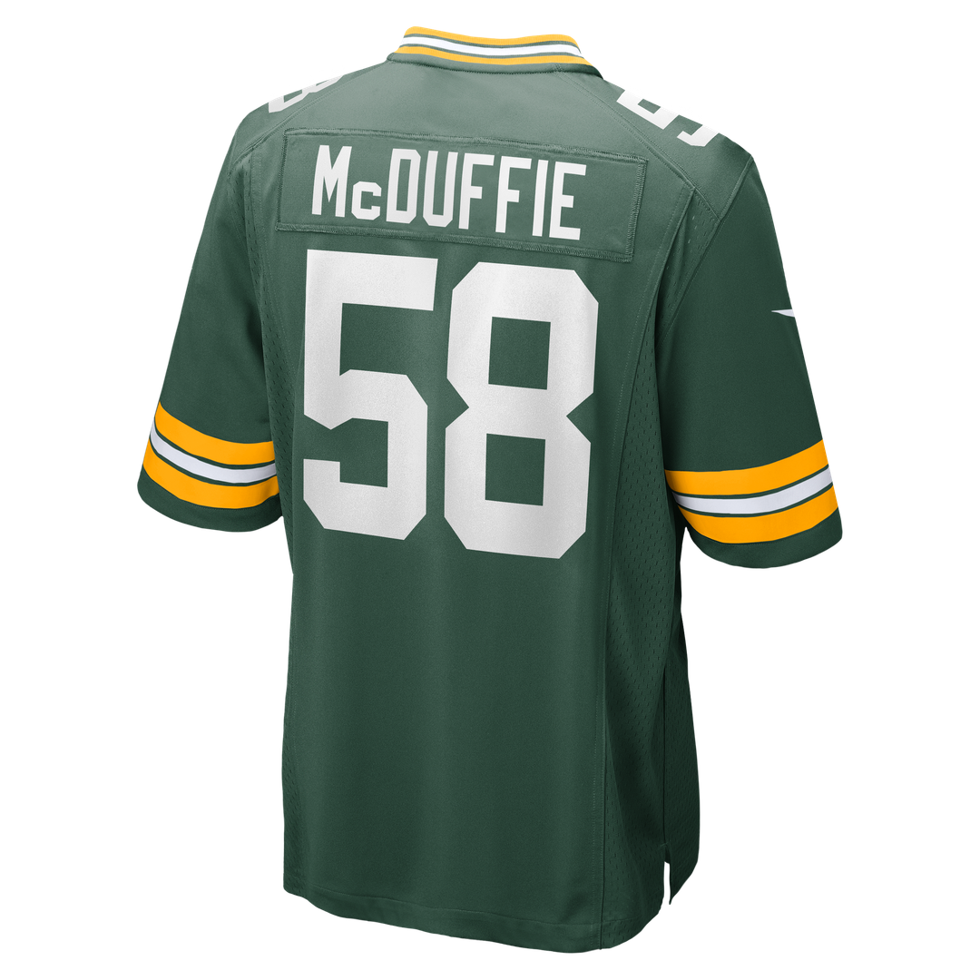 Men's Nike Green Bay Packers Isaiah McDuffie Green Game NFL Jersey