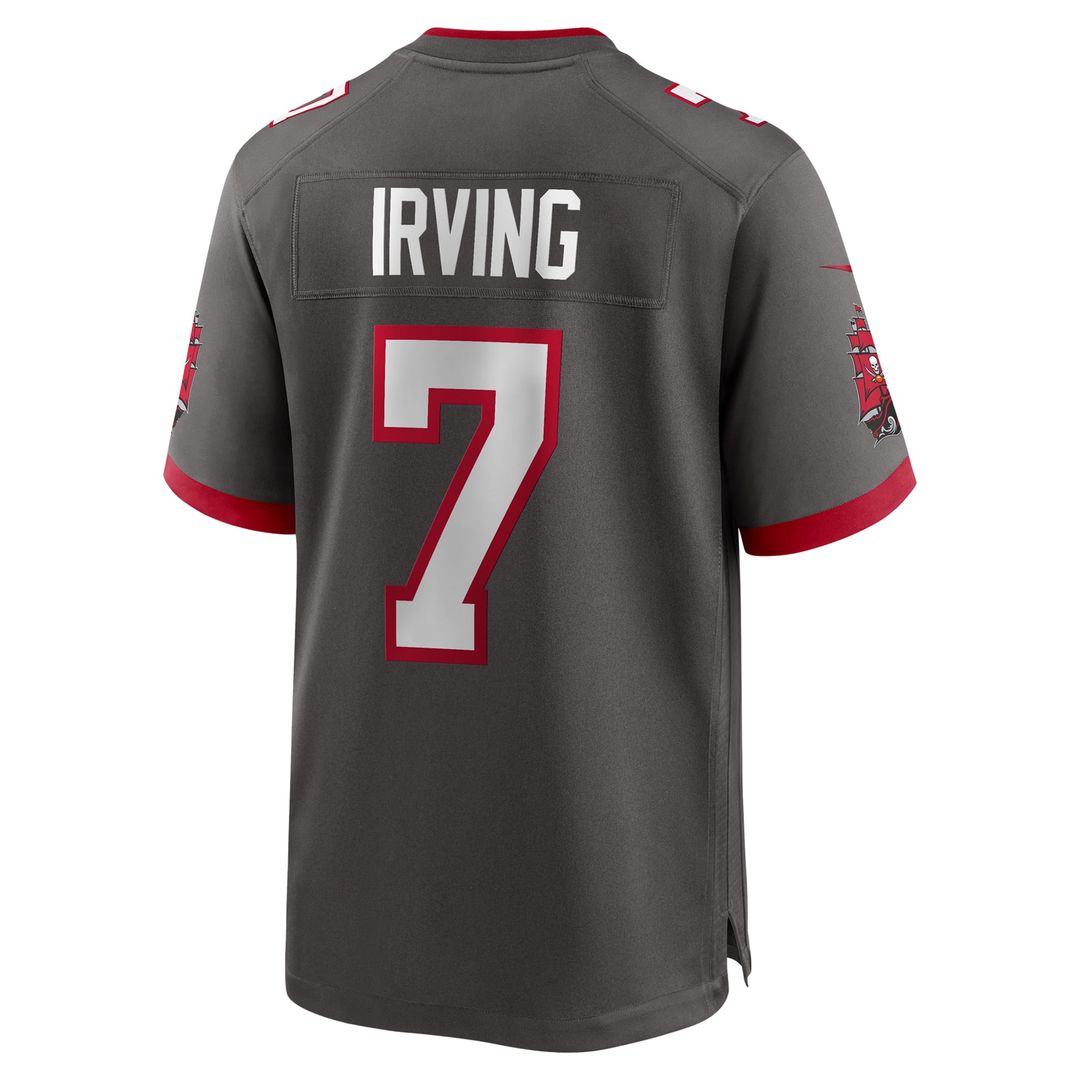 Men's Nike Tampa Bay Buccaneers Bucky Irving White Game NFL Jersey