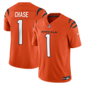Men's Nike Cincinnati Bengals Ja'Marr Chase Orange Vapor F.U.S.E. Limited NFL Jersey