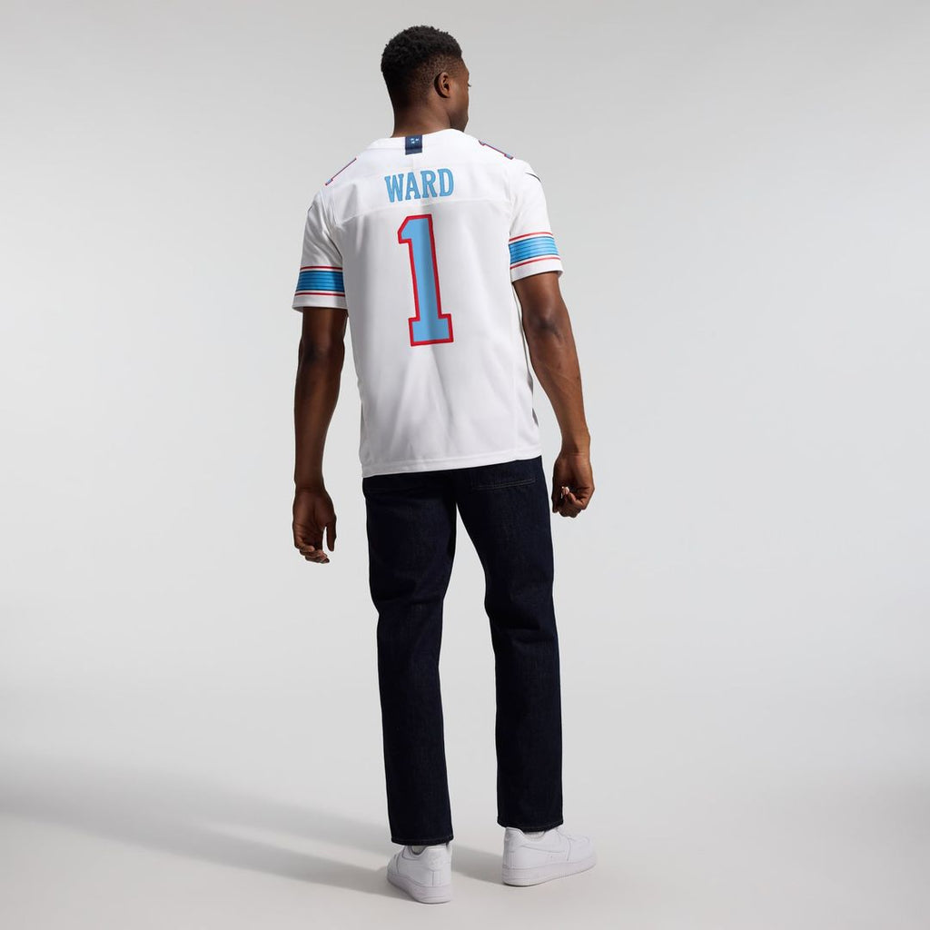 Men's Nike Tennessee Titans Cameron Ward White Vapor F.U.S.E. Stitched Limited NFL Jersey