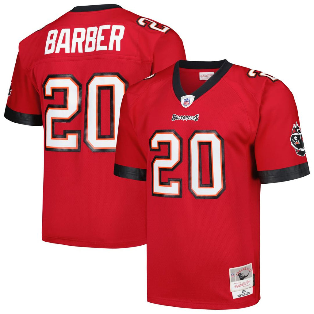 Men's Mitchell & Ness Tampa Bay Buccaneers Ronde Barber Red Legacy Replica NFL Jersey