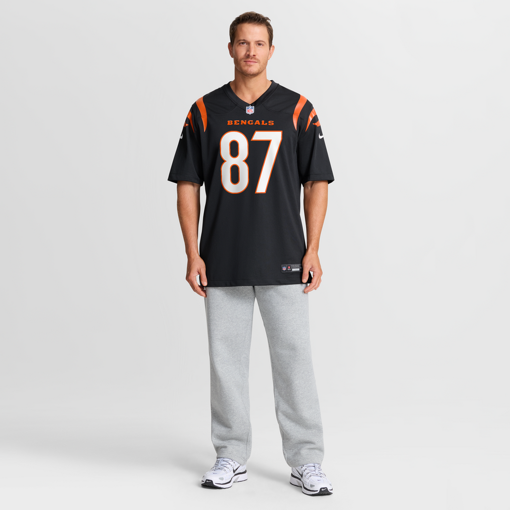 Men's Nike Cincinnati Bengals Tanner Hudson Black Home Game Player NFL Jersey