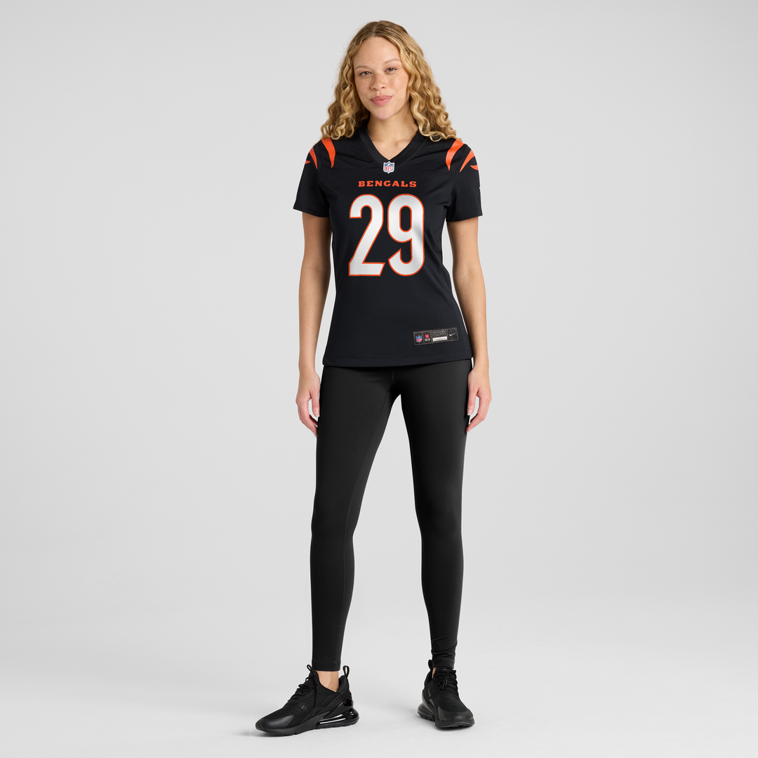 Women's Nike Cincinnati Bengals Kyle Dugger Black Team Game NFL Jersey