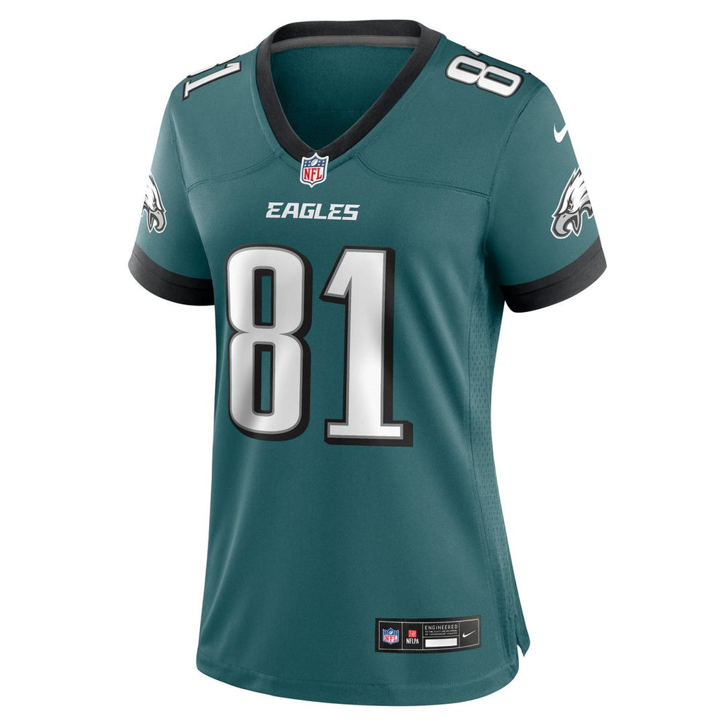 Women's Nike Philadelphia Eagles Grant Calcaterra Midnight Green Team Game NFL Jersey
