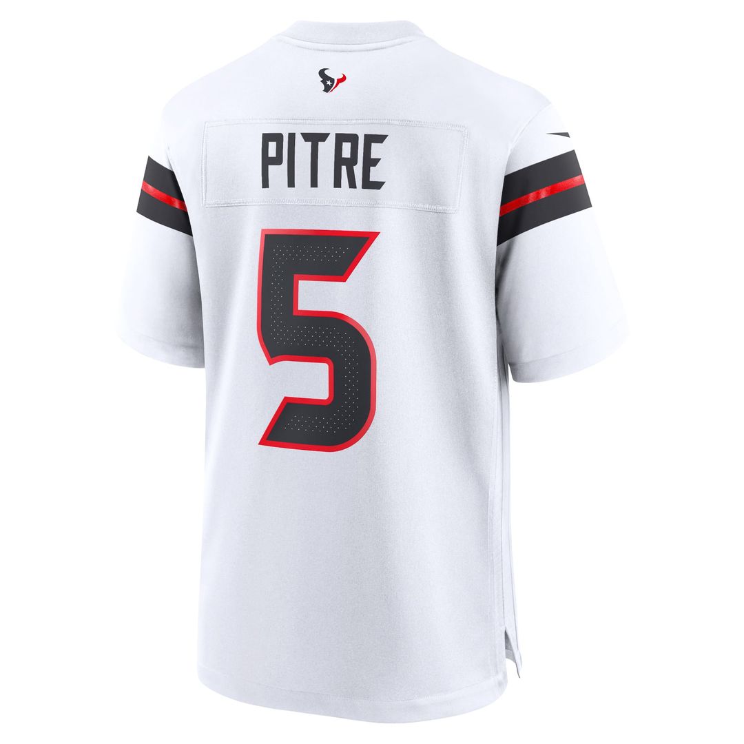 Men's Nike Houston Texans Jalen Pitre White Game NFL Jersey