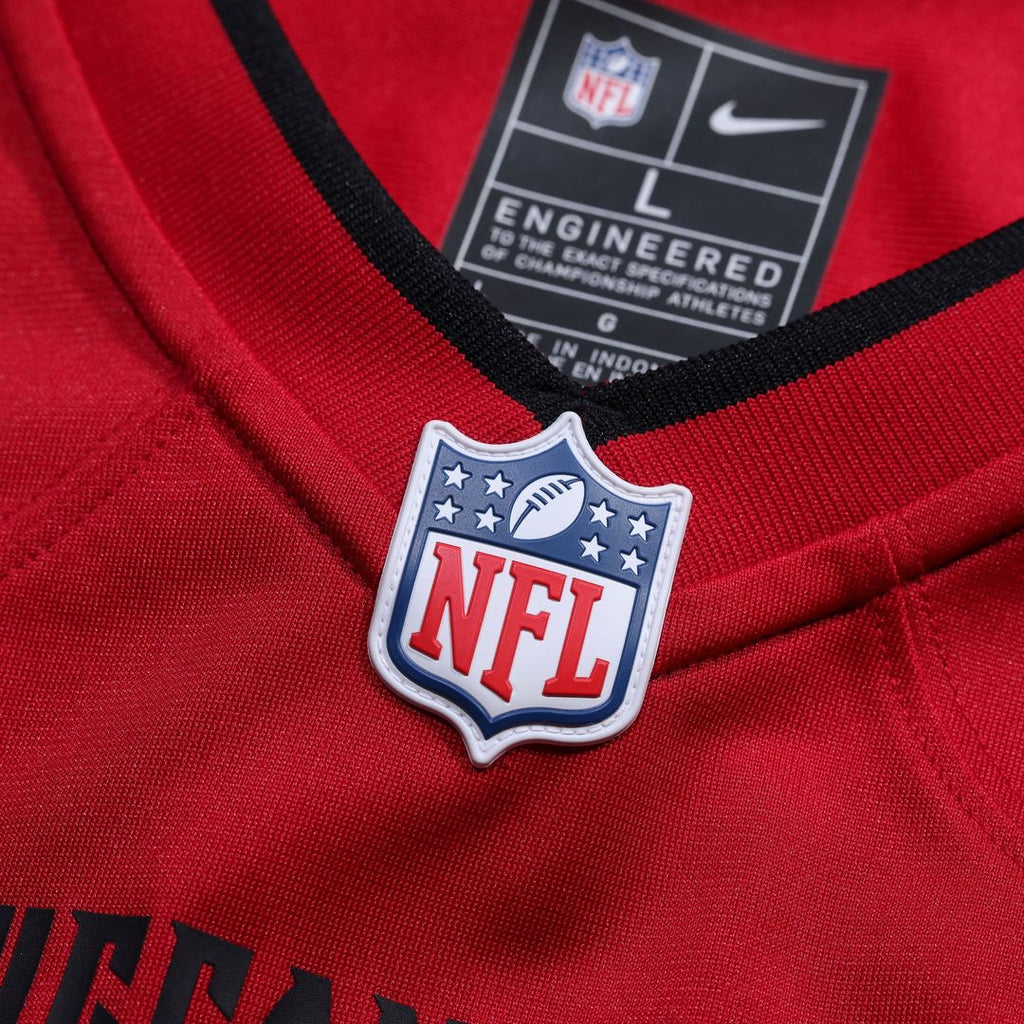 Men's Nike Tampa Bay Buccaneers Rashad Wisdom Red Team Game NFL Jersey