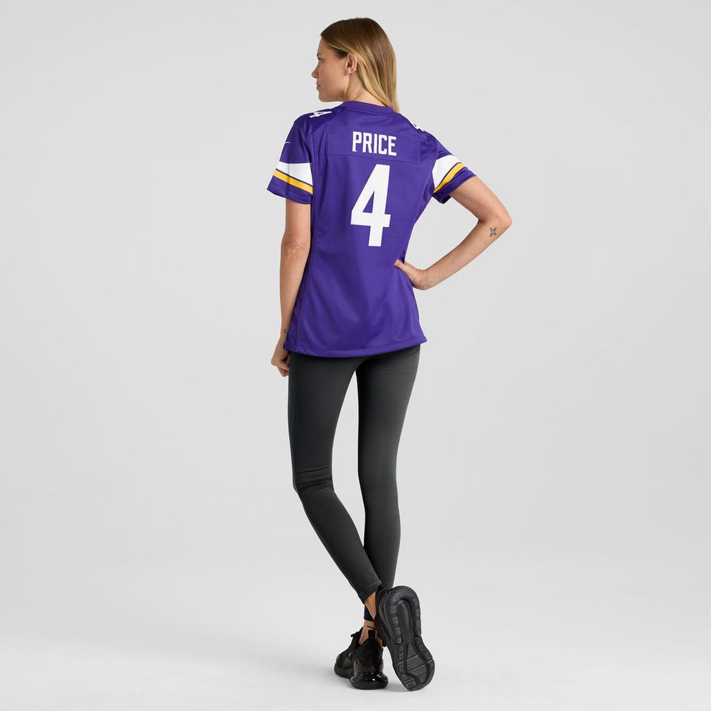 Women's Nike Minnesota Vikings Myles Price Purple Team Game NFL Jersey