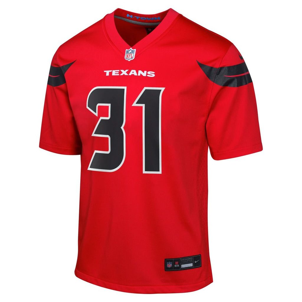 Youth Nike Houston Texans Dameon Pierce Red Game NFL Jersey