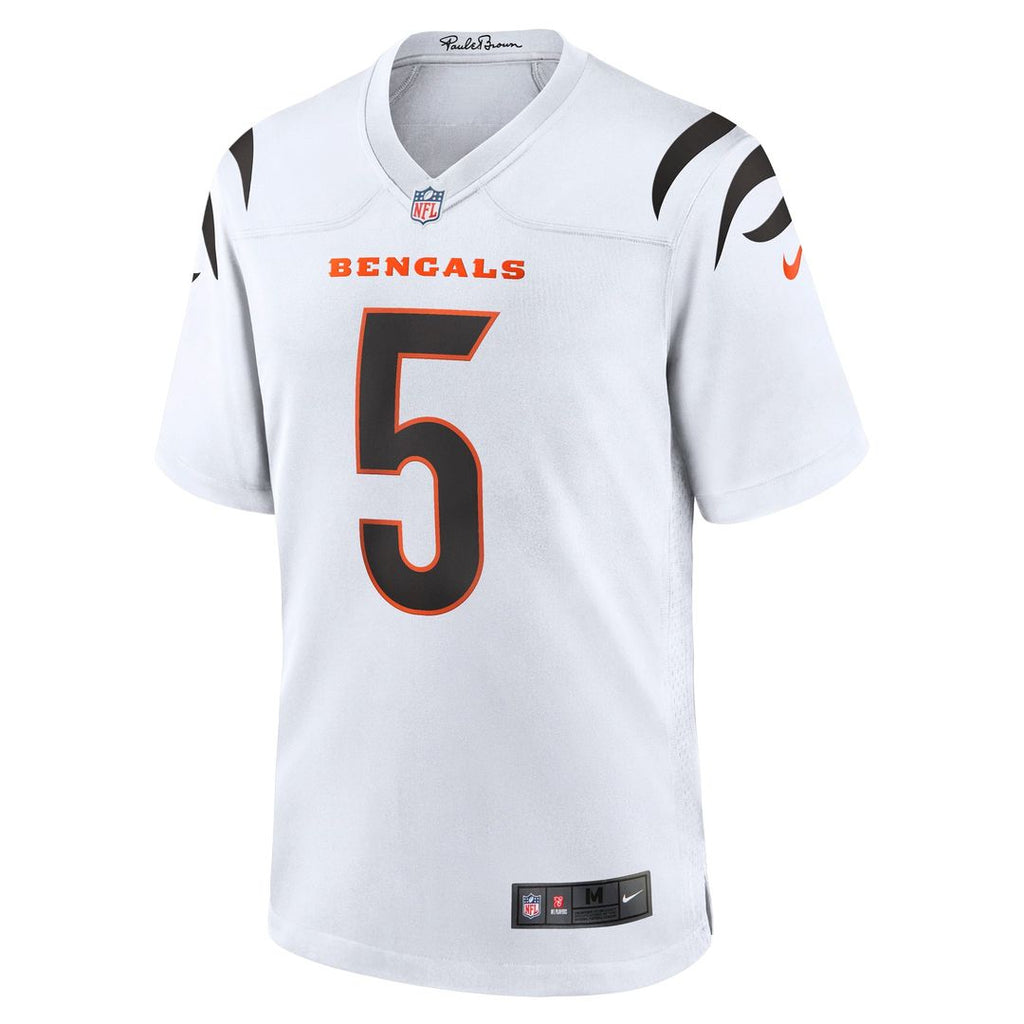 Men's Nike Cincinnati Bengals Tee Higgins White Game NFL Jersey