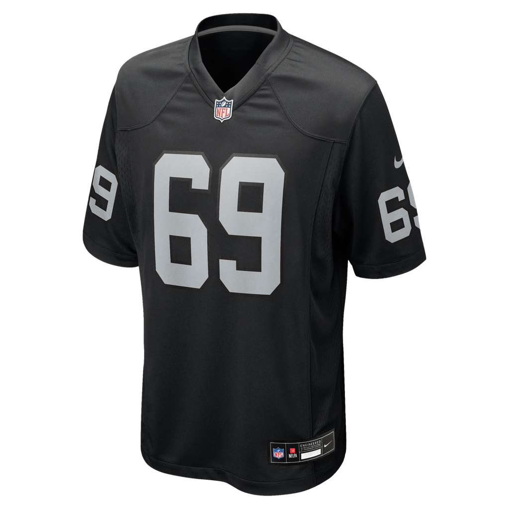 Men's Nike Las Vegas Raiders Adam Butler Black Team Game NFL Jersey