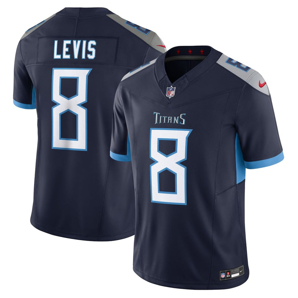 Men's Nike Tennessee Titans Will Levis Navy Vapor F.U.S.E. Limited NFL Jersey