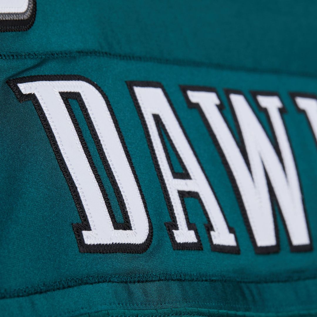 Men's Mitchell & Ness Philadelphia Eagles Brian Dawkins Green 2007 Authentic Throwback Retired Player NFL Jersey