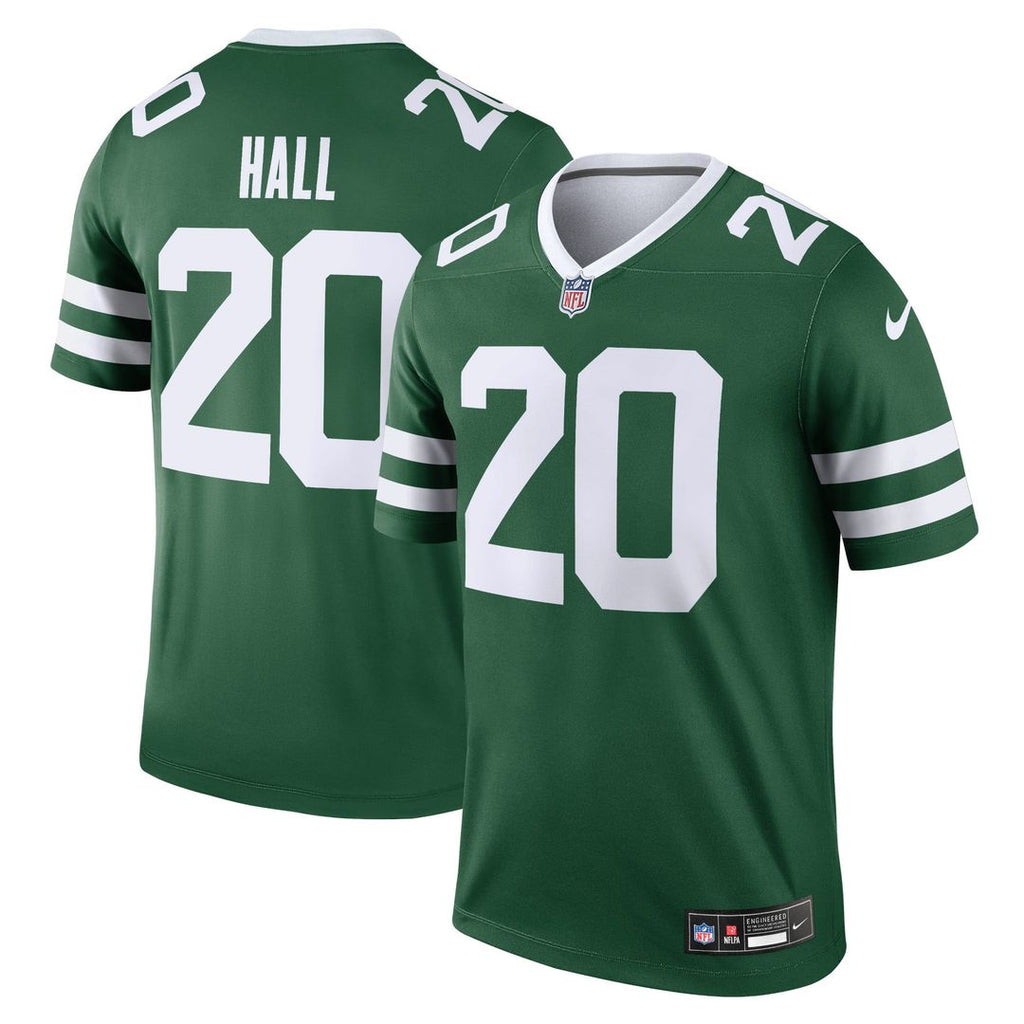 Men's Nike New York Jets Breece Hall Green Legend Player NFL Performance Top