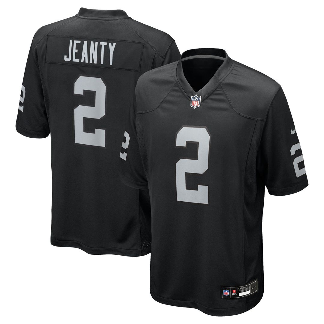 Men's Nike Las Vegas Raiders Ashton Jeanty White Game NFL Jersey