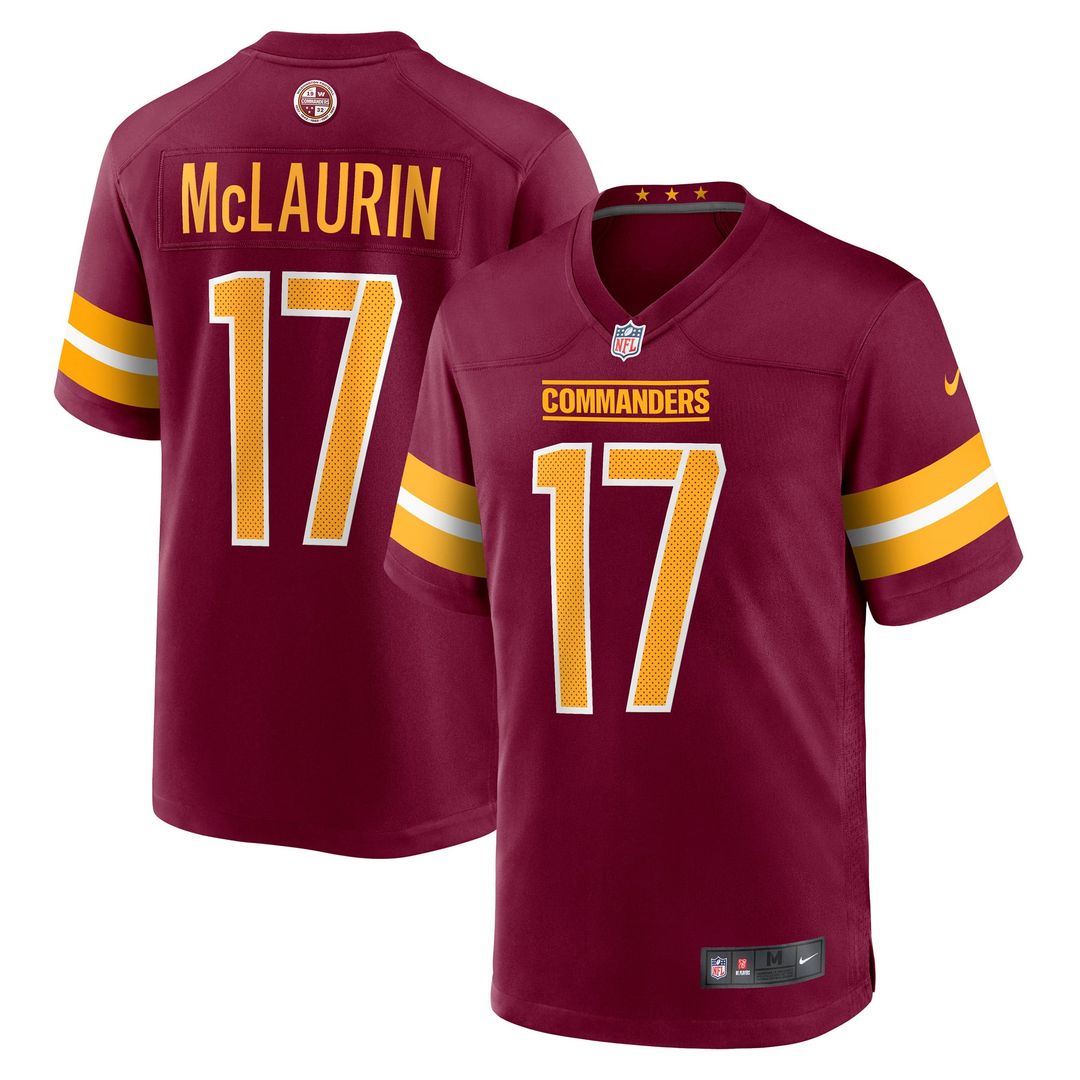 Men's Nike Washington Commanders Terry McLaurin White Game NFL Jersey