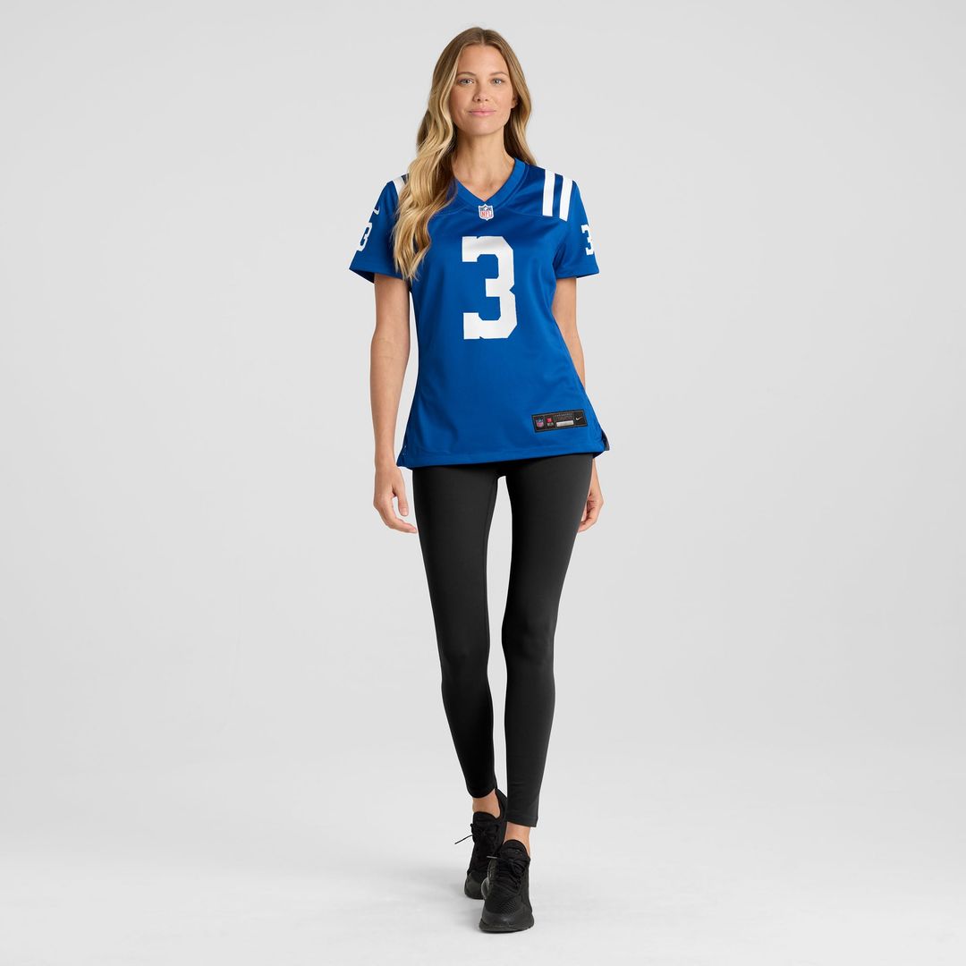 Women's Nike Indianapolis Colts Spencer Shrader Royal Team Game NFL Jersey