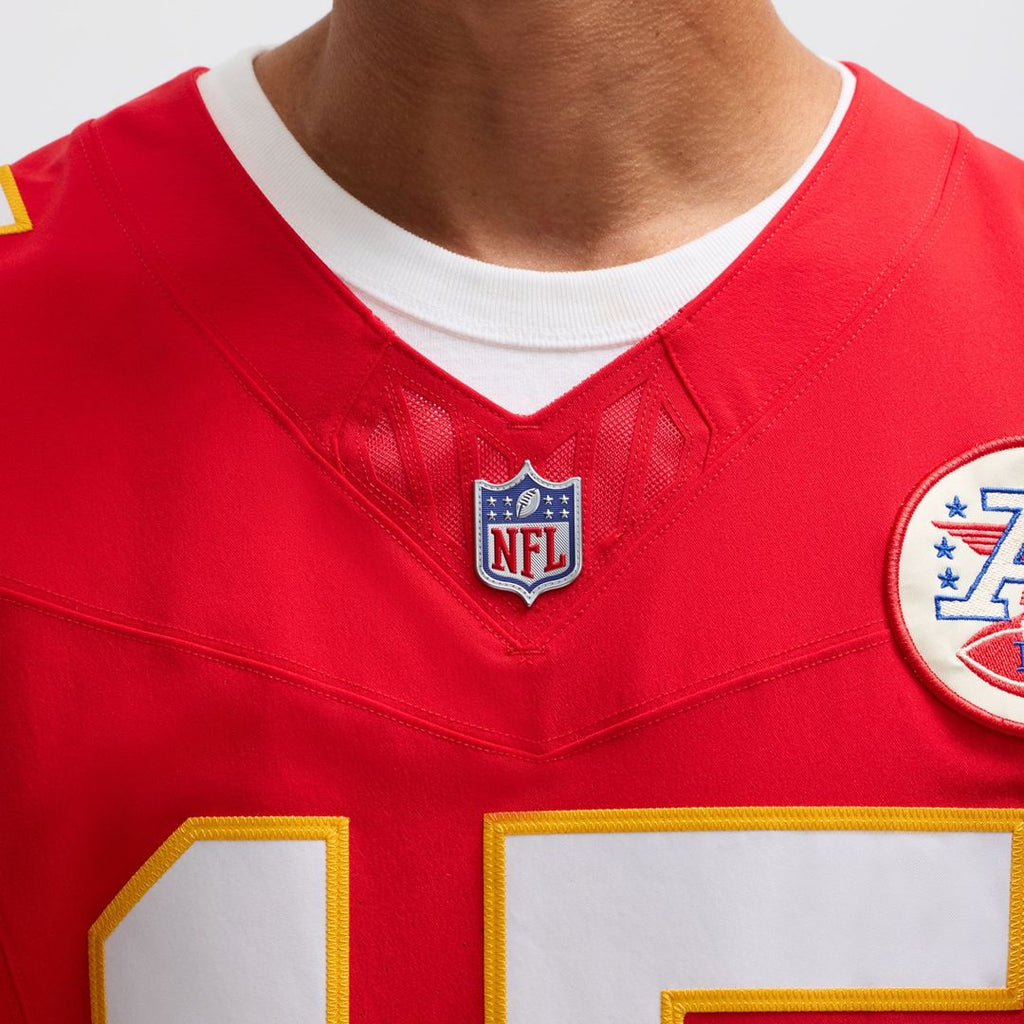 Men's Nike Kansas City Chiefs Patrick Mahomes Red Vapor F.U.S.E. Elite NFL Jersey