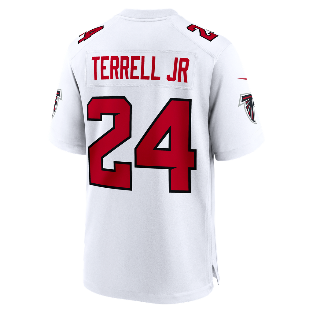 Men's Nike Atlanta Falcons A.J. Terrell White Game NFL Jersey