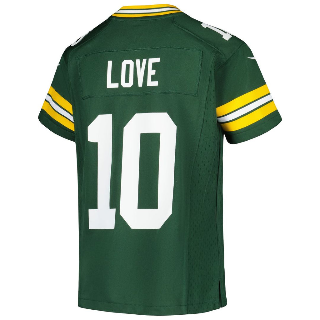 Youth Nike Green Bay Packers Jordan Love Green Game NFL Jersey