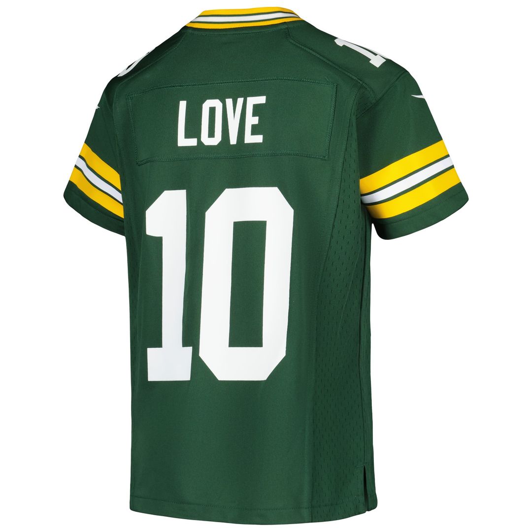 Youth Nike Green Bay Packers Jordan Love Green Game NFL Jersey