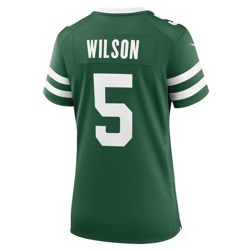 Women's Nike New York Jets Garrett Wilson Legacy White Game NFL Jersey