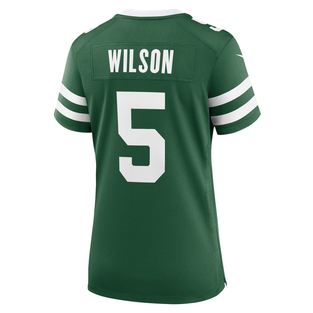 Women's Nike New York Jets Garrett Wilson Legacy White Game NFL Jersey