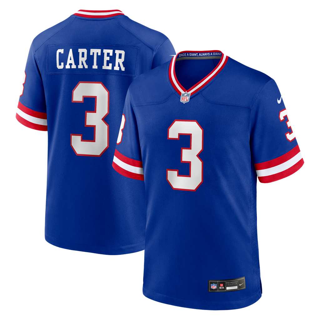 Men's Nike New York Giants Abdul Carter Royal Alternate 2 Game NFL Jersey