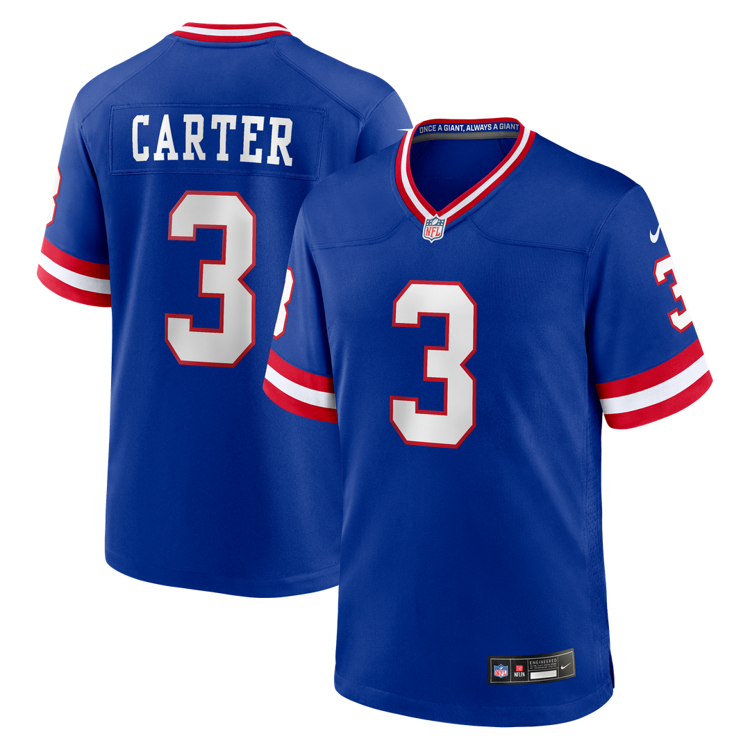 Men's Nike New York Giants Abdul Carter Royal Alternate 2 Game NFL Jersey