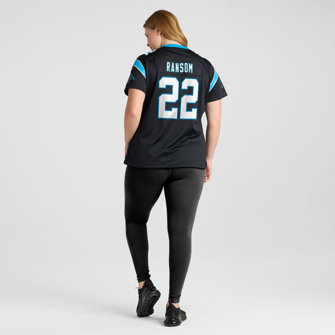 Women's Nike Carolina Panthers Lathan Ransom Black Team Game NFL Jersey