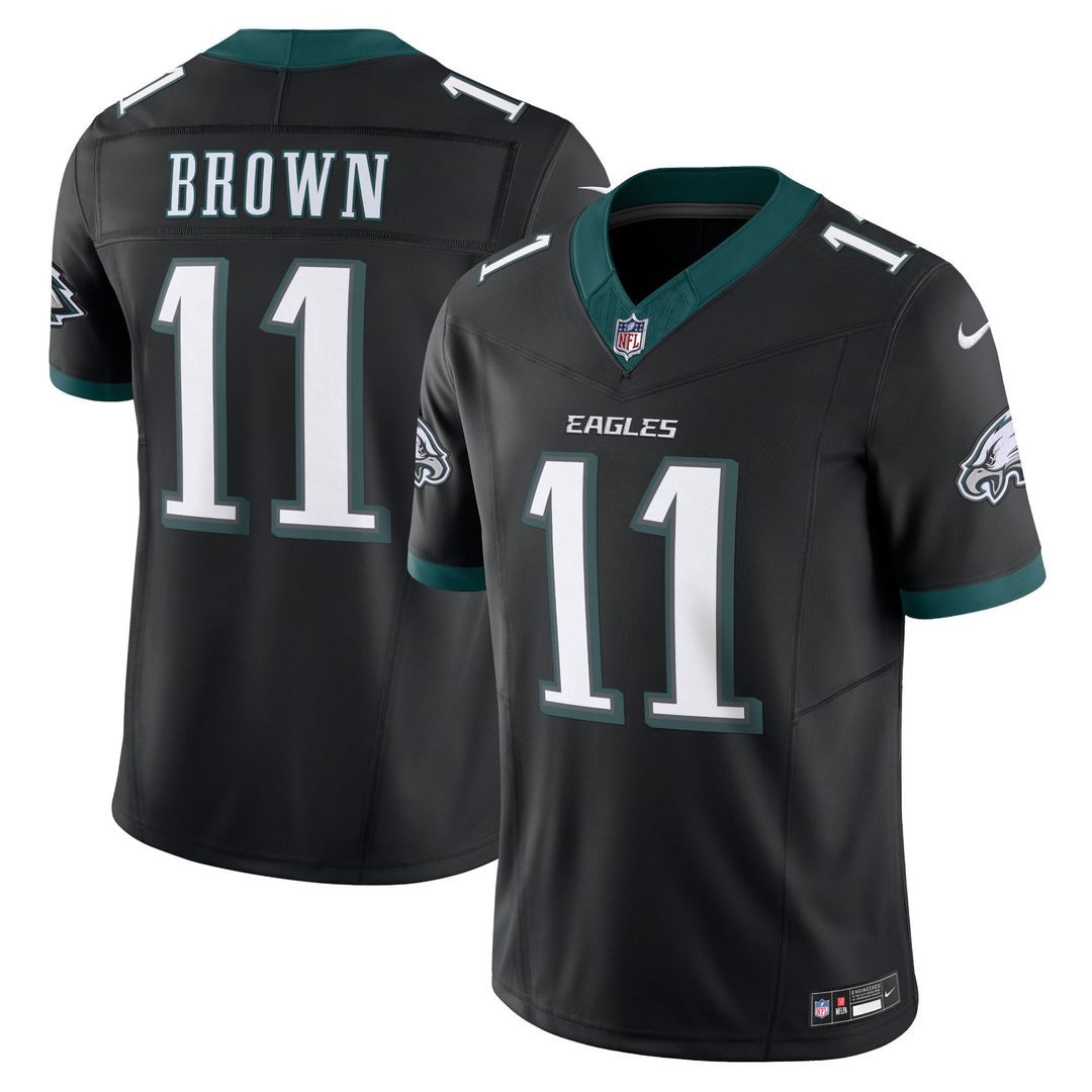 Men's Nike Philadelphia Eagles A.J. Brown Black Alternate Vapor F.U.S.E. Limited NFL Jersey